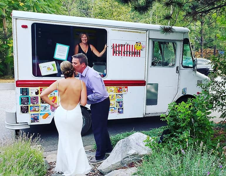 ice cream truck wedding